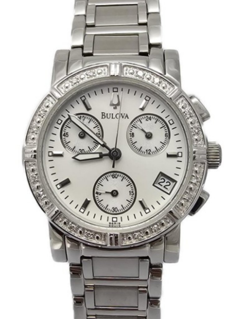 Bulova Womens Diamond Chronograph Watch